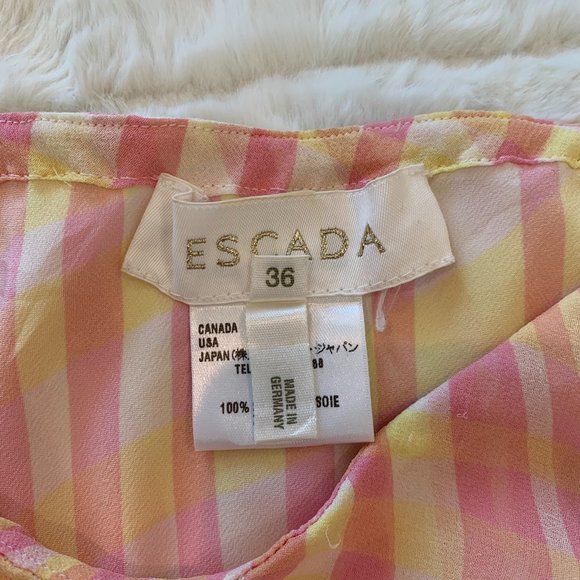 Escada 100% Silk Midi Skirt - Picture 5 of 6